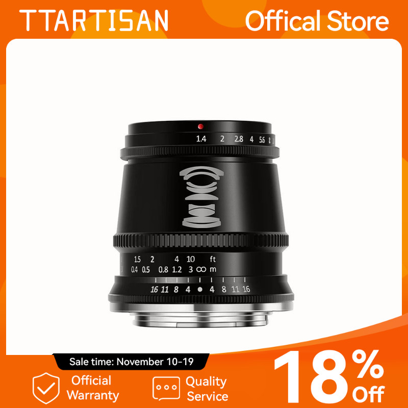TTArtisan 17mm F1.4 Wide Angle Camera Lens for Sony E Mount Fujifilm XT3 XA7 XE Canon M Leica L Niko