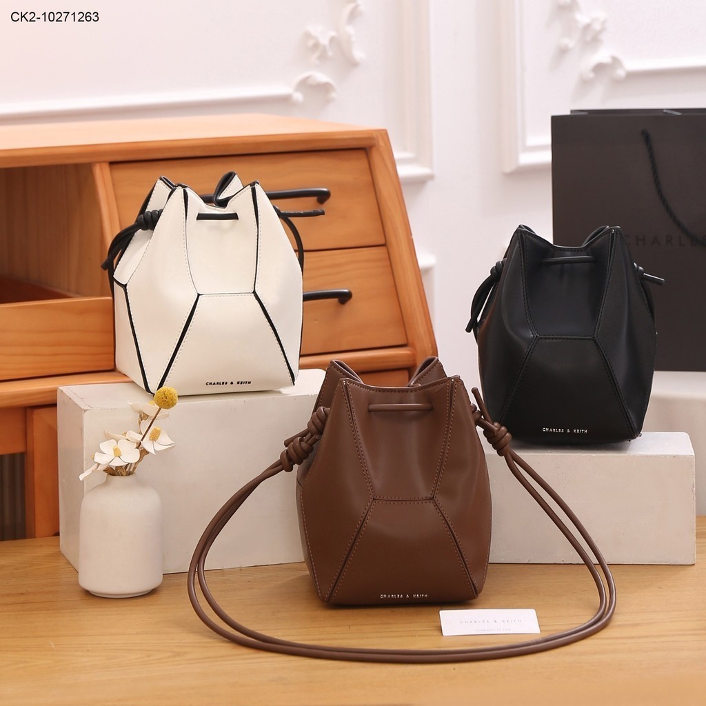 Tas Wanita #CK2-10271263 Box Nasrin Panelled Bucket Bag Branded Import
