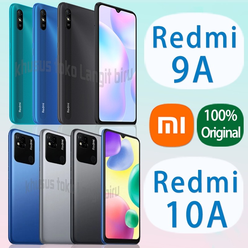 HP Xiaomi Redmi 10A RAM 8/256GB Asli baru promo Smartphone pengenalan wajah 6.53LCD Garansi 1 Tahun