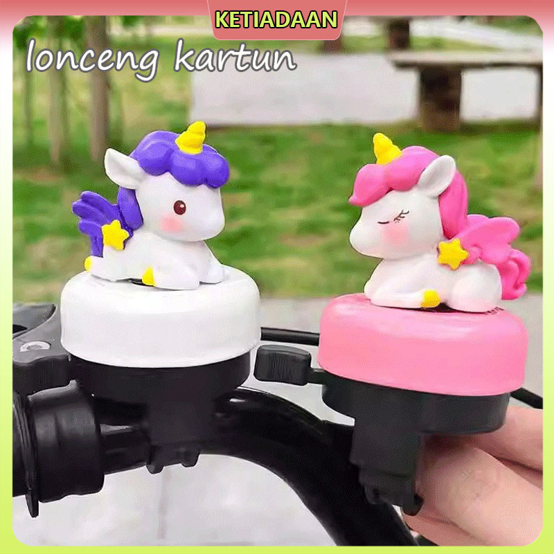 [Tersedia] Lonceng Sepeda Kartun/Lonceng Sepeda Unicorn Anak-anak/Lonceng Sepeda Keseimbangan Lucu/L