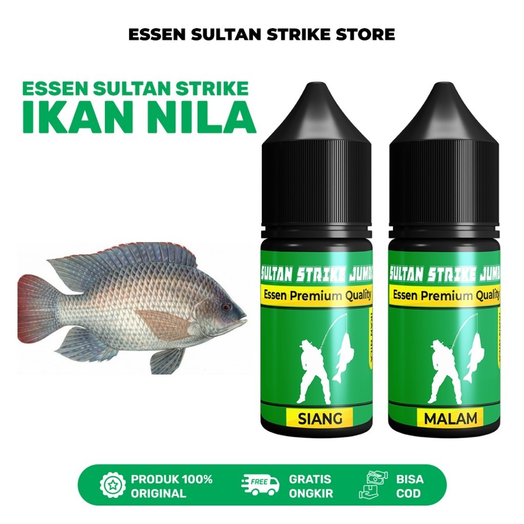Sultan Strike Jumbo Essen Mancing Ikan Nila 30ml - Galatama Galapung Babon Indukan Super Gacor