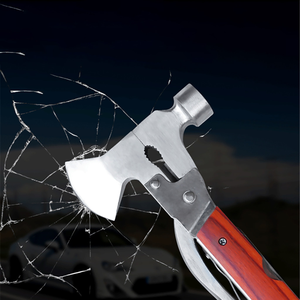 Palu Kapak Multifungsi 8in1 Tools Outdoor Berkualitas | Palu Kapak Survival Berkemah