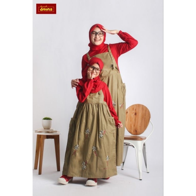 Promo Hits ️ Dannis Online Surabaya ️ A230813 and Jkpl0805 Abaya Dannis Terbaru Mom And Girl Gamis I