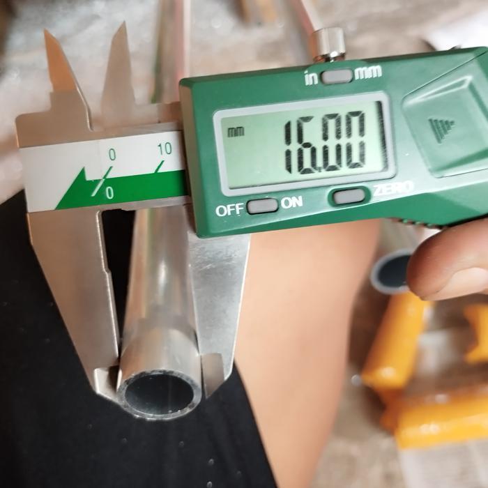 pipa aluminium OD 16 x id 13 tebal 1,5mm pipa dural - 1cm