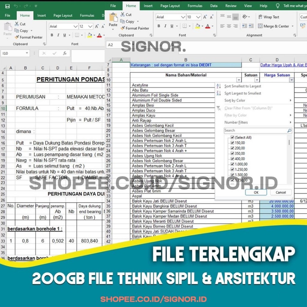 [Q8497] ArchiData Kumpulan File Database Teknik Sipil Arsitektur & Proyek Kontruksi Terlengkap & Ter