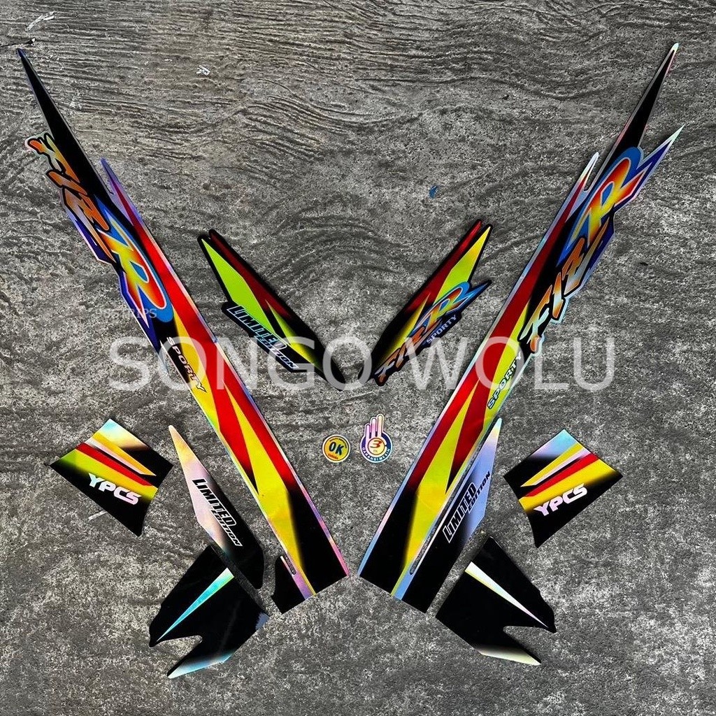 STRIPING FIZR LE LIMITED EDITION HOLOGRAM FIZ R HITAM POLET