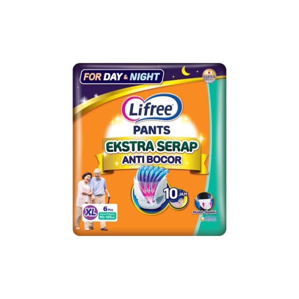 Lifree Popok Dewasa Celana Ekstra Serap XL 6 pcs