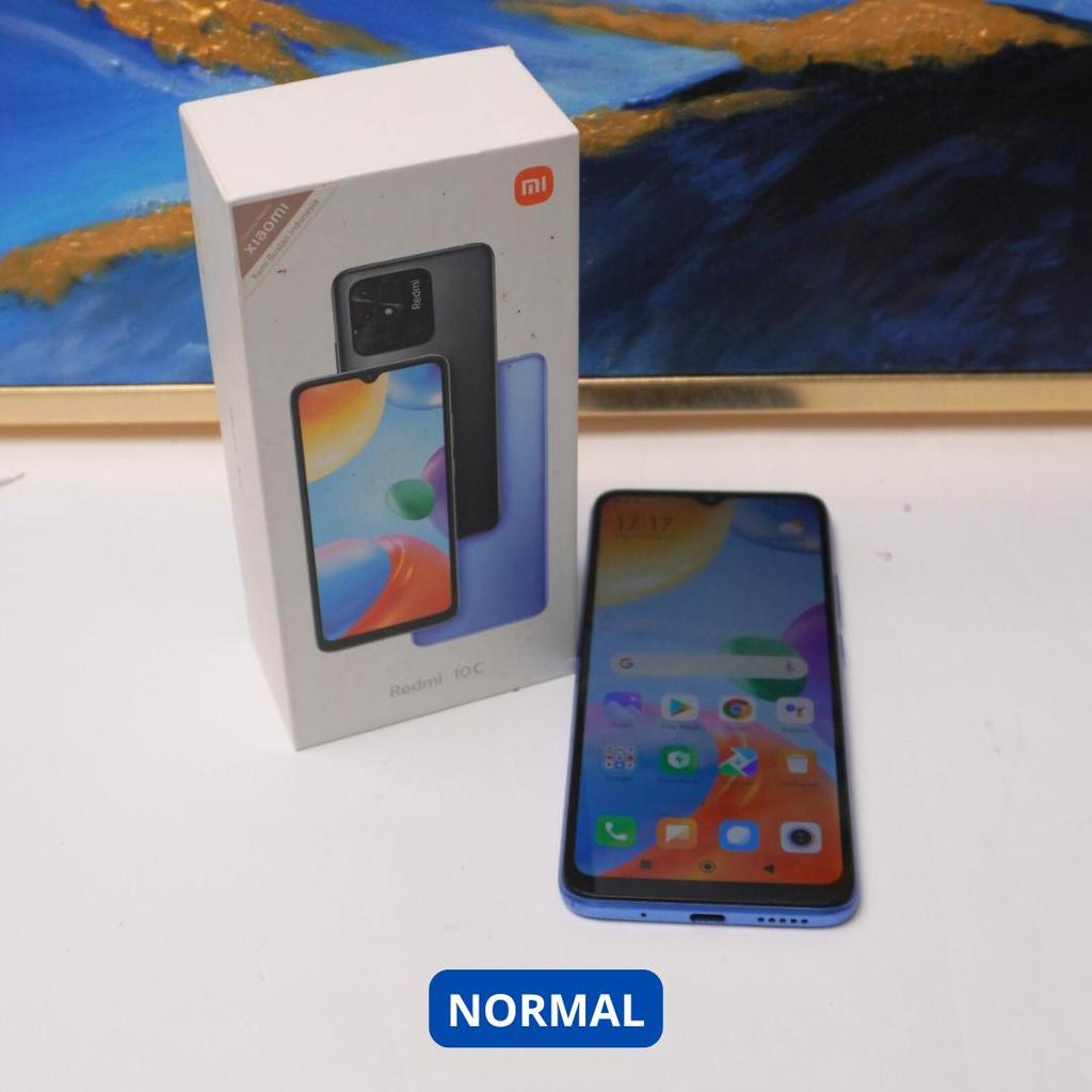 XIAOMI REDMI 10C 4/128 GB HP SECOND ORIGINAL SINAR MUTIARA CELL