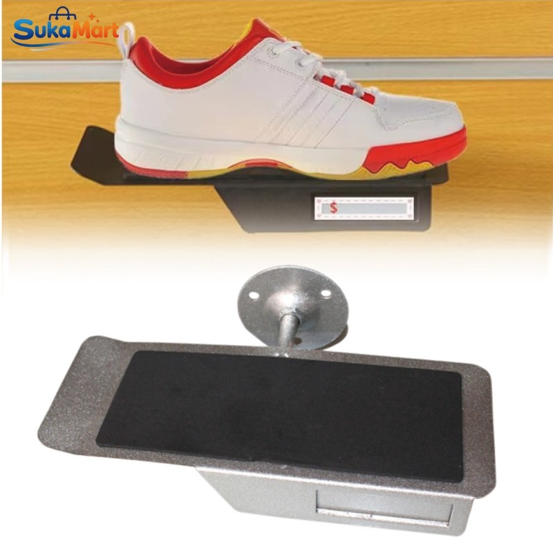 Display Rak Sepatu Dinding Perak Pajangan Dinding Sepatu Untuk Menampilkan Sepatu Wanita atau Pria d