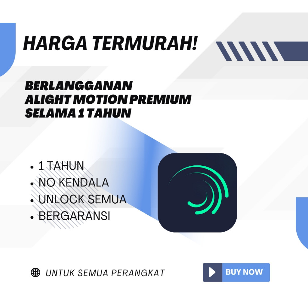 Alight Motion 1 TAHUN Full Garansi / Alight Motion Premium 1 TAHUN