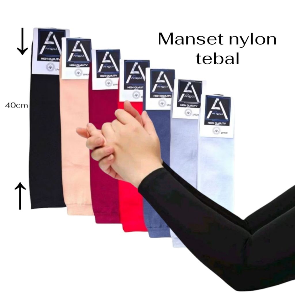 PROMO 12.12 manset tangan kaos selengan handsock tebal berkualitas/manset polos tebal unisex Minimal