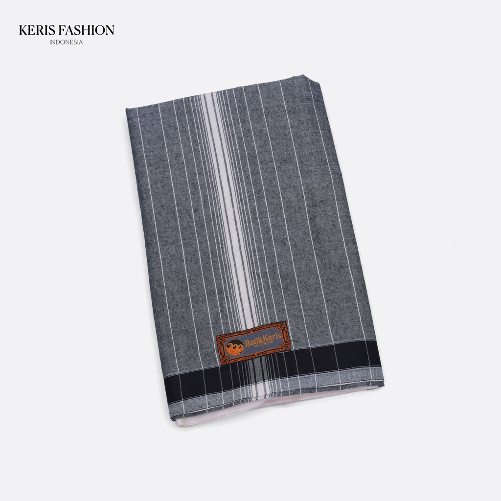 Batik Keris Sarung Dewasa Tenun Motif Classic Polos + Box - Cream