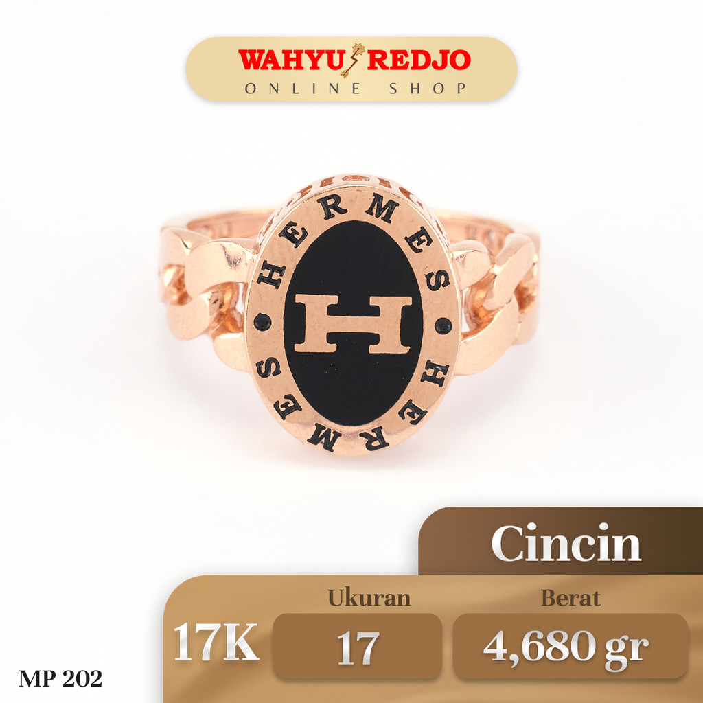 Cincin Emas Rose Gold Kadar 17K Wahyu Redjo CC-17K-28410396-PMR