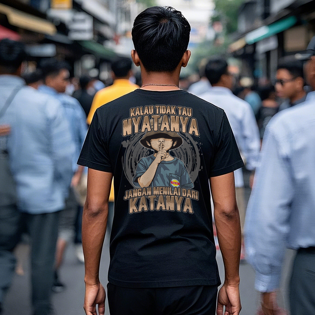TeeHits Kreatif kaosTIDAK MELAYANI MANUSIA RUWET  Model kaos kasual pria dan wanita lengan pendek ka