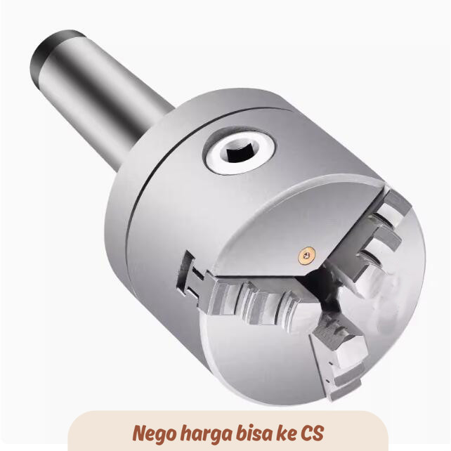 LL MT4 Morse Taper Chuck 80mm With 3 Jaw Selfcentering Chuck MT480 Chuck Flange Fix Type Include Lat