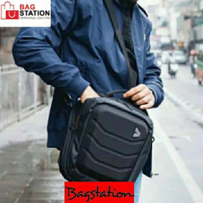 TAS SELEMPANG KALIBRE PREDATOR 03 ORIGINAL TAS TRAVEL TAS SLING BAG - Hitam