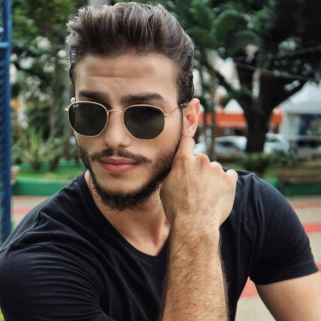 RAY BAN KACAMATA HEXAGONAL 3548 FRAME ASLI KACA POLARIZED ANTI UV PROTECTION FRAME TITANIUM PRIA WAN