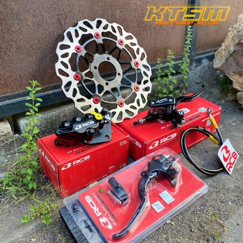 paket master rem kaliper rcb rx king set pengereman tinggal rakit