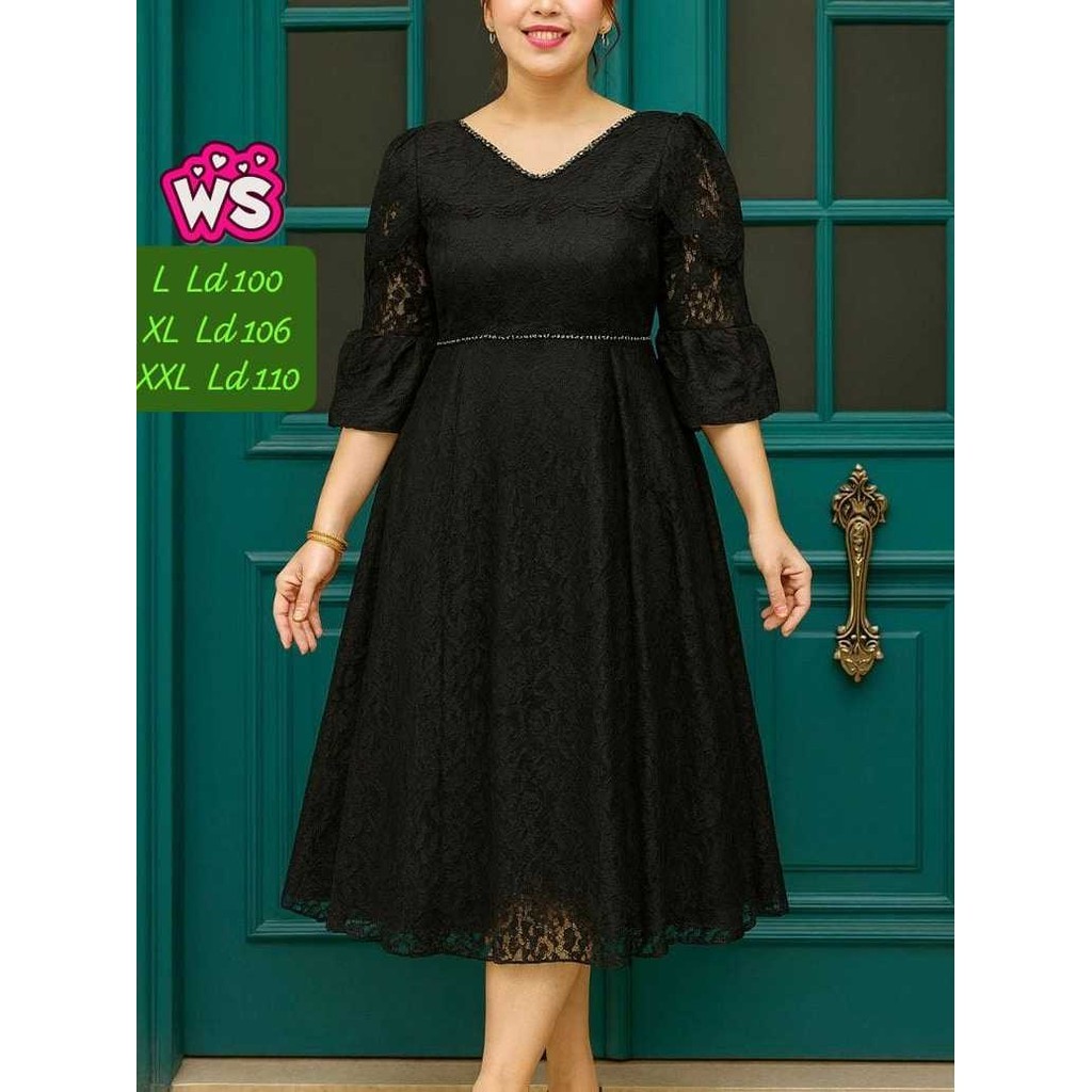 VK  Set Rok Brokat Panjang/Stelan Baju Kebaya Kondangan Wanita Batak
