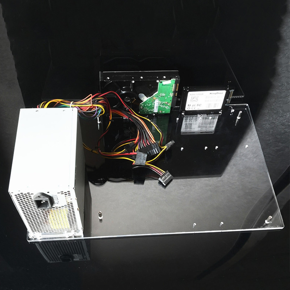 PC Case Cabinet Transparent Computer Case Acrylic Chassis Y Main Board for Mofied Bracket Kits ITX M