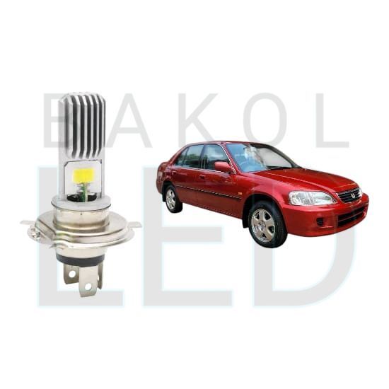 2pcs Lampu Utama LED H4 COB Mobil Honda City Type Z BL