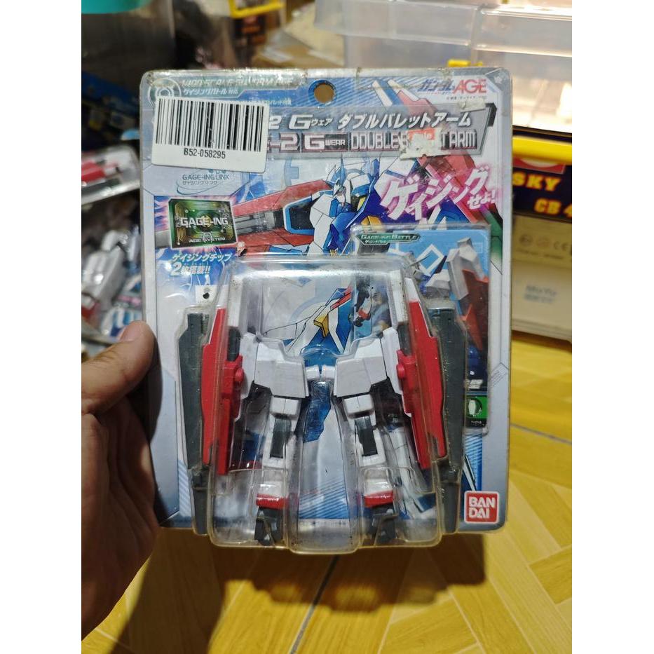 Gundam Gage-ing Builder Series AGE-2 G Wear Double Bullet Arm Original Bandai