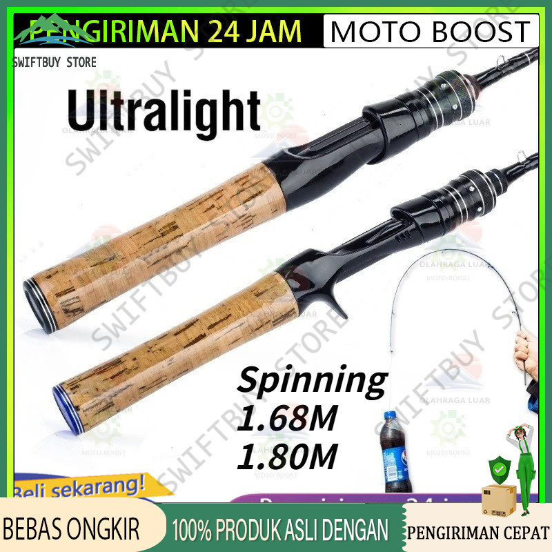Spinning Baitcasting Casting Fishing Rod Fishing Pole Joran simanalagi Pancing Bahan Ultra Ringan Pa