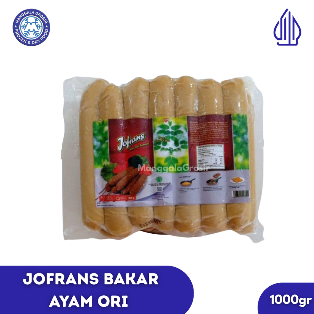 Jofrans Sosis Bakar Ayam Original | Sosis Ayam 1kg