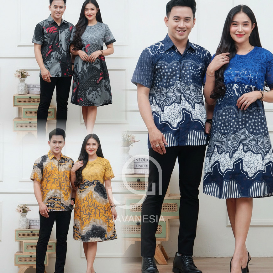 Couple Outfit Brokat Modis Baju Couple Brokat Casual Baju Couple Keluarga Lengan Pendek Dress Brokat