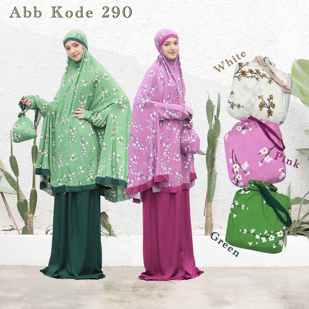 MAKEsale - Salsabila Mukena Atas Bawah Motif 290 / Mukena Dewasa / Mukena Travel / Mukena Rayon Prem