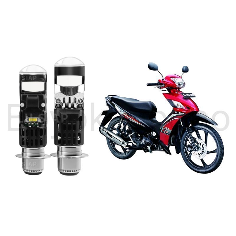 1pcs Lampu depan LED H6 Mini BiLED motor Suzuki smash FI Byk