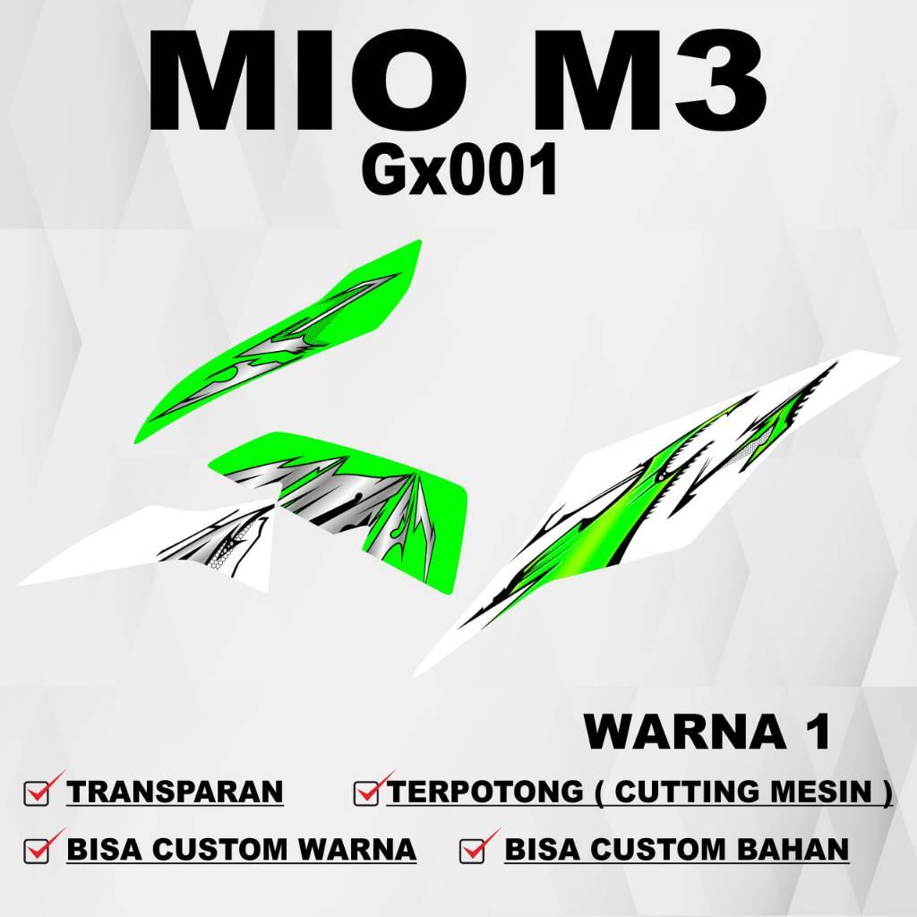 COD Stiker mio m3  Striping mio m3  Stiker Sticker transparan hologram mio m3 GX 001