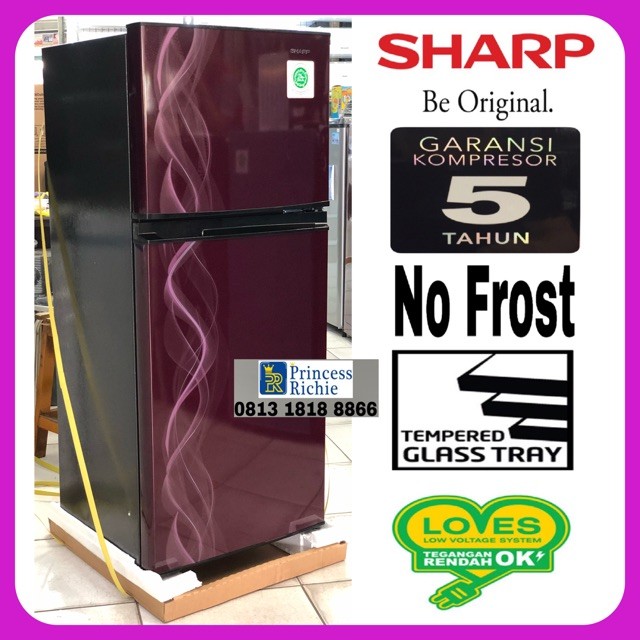 Kulkas Sharp 2 pintu model terbaru SJ 197 ND