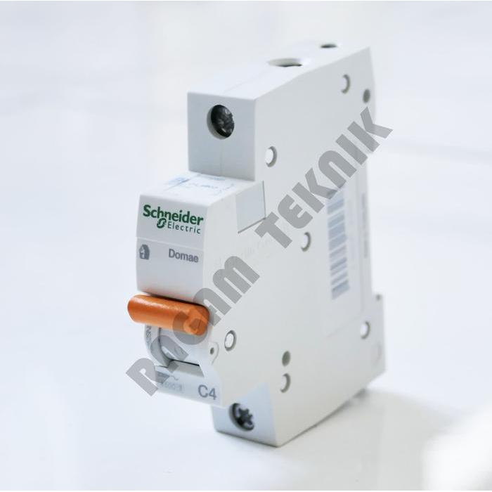 Mcb schneider 4A /C4 merlin gerin domae Stut Listrik orange