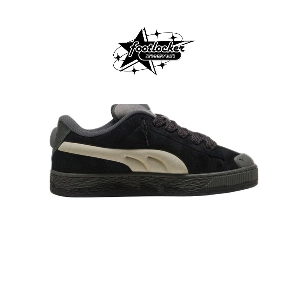 Sepatu PUma  Suede Xl Black Shadow Grey Original Unisex