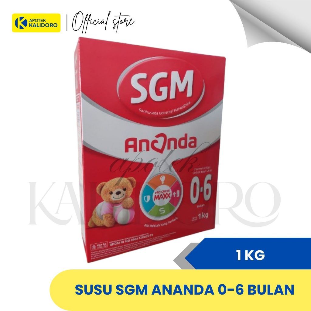 [TERMURAH-COD] SGM ANANDA 0-6 BULAN 1KG, SUSU FORMULA UNTUK ANAK USIA 0-6 BULAN BERAT 1000 GRAM COD 