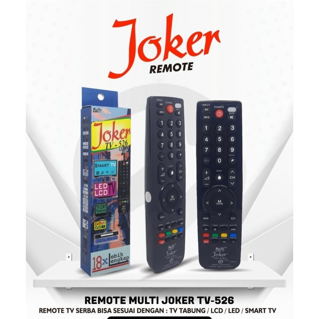 Remote Remot TV JOKER 512 Remote TV Universal Multi Serbaguna