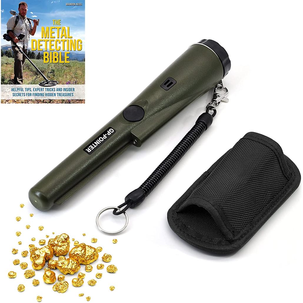 Metal Detector Portable Waterproof Handheld Detector Treasure Metal Finder Probe Detectors with Hols