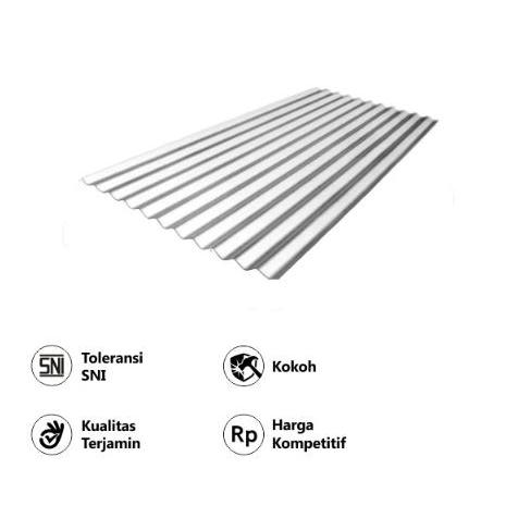 ATAP SENG GELOMBANG 180CM X 80CM X 0,20MM /SENG GELOMBANG Anti Karat