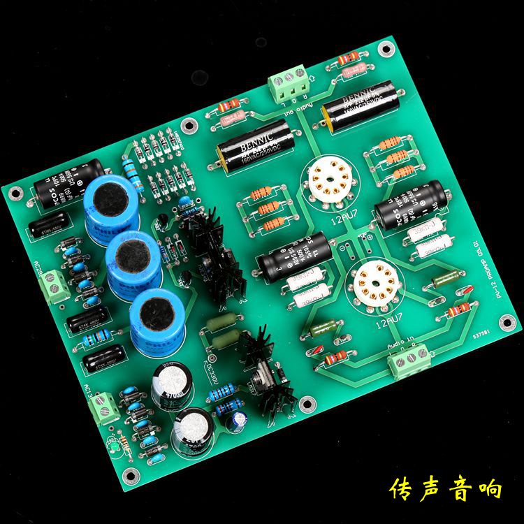 Reference ConradJohnson Pv12 circuit 12AU7 tube preamplifier board  PCB   Finished board  without tu