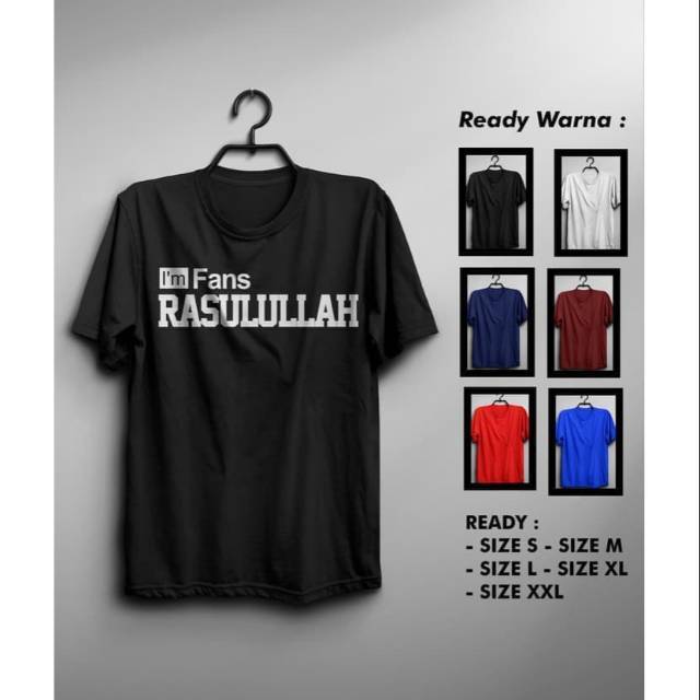 Kaos islami cinta rasulullah kaos distro pria kaos religius