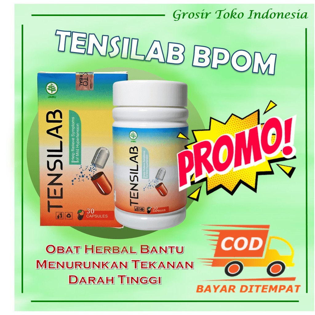 PROMO Obat TensiLab Asli Original Obat Darah Tinggi Hipertensi TensiLab Obat Hipertensi..