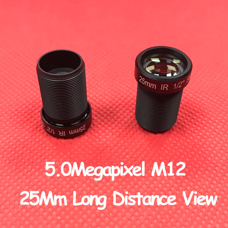 5.0 Megapixel 25Mm Lens Long stance View M12 Mount Infrared Night Vision For 1080P 3Mp 4Mp 5Mp Ip Se