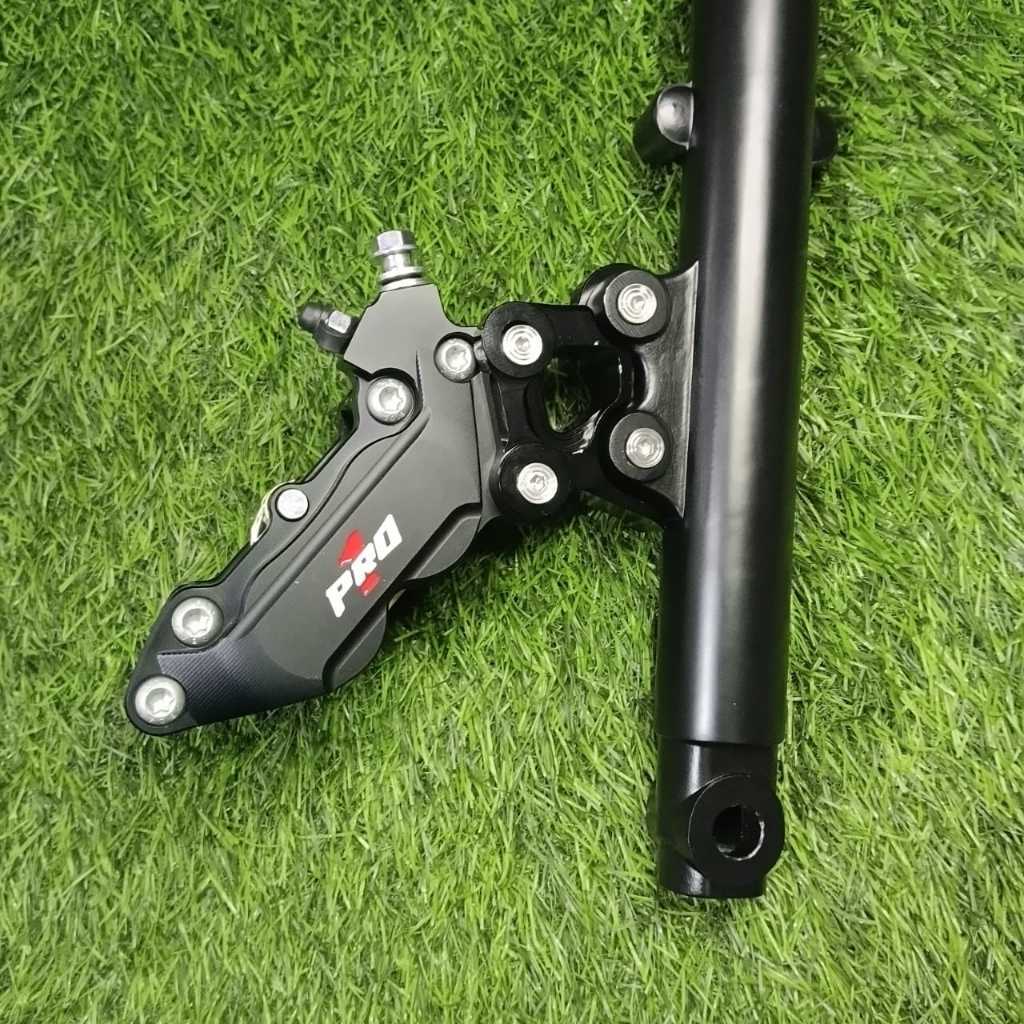 CALIPER SET BREKET RX KING TAHUN TUA KALIPER 4 PISTON PRO 1 RACING MODEL KYTACO KTC UNIVERSAL CALIPE