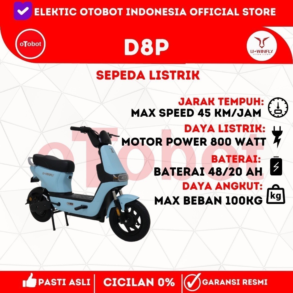 SEPEDA LISTRIK UWINFLY D8P DRAGONFLY D8P Garansi Resmi