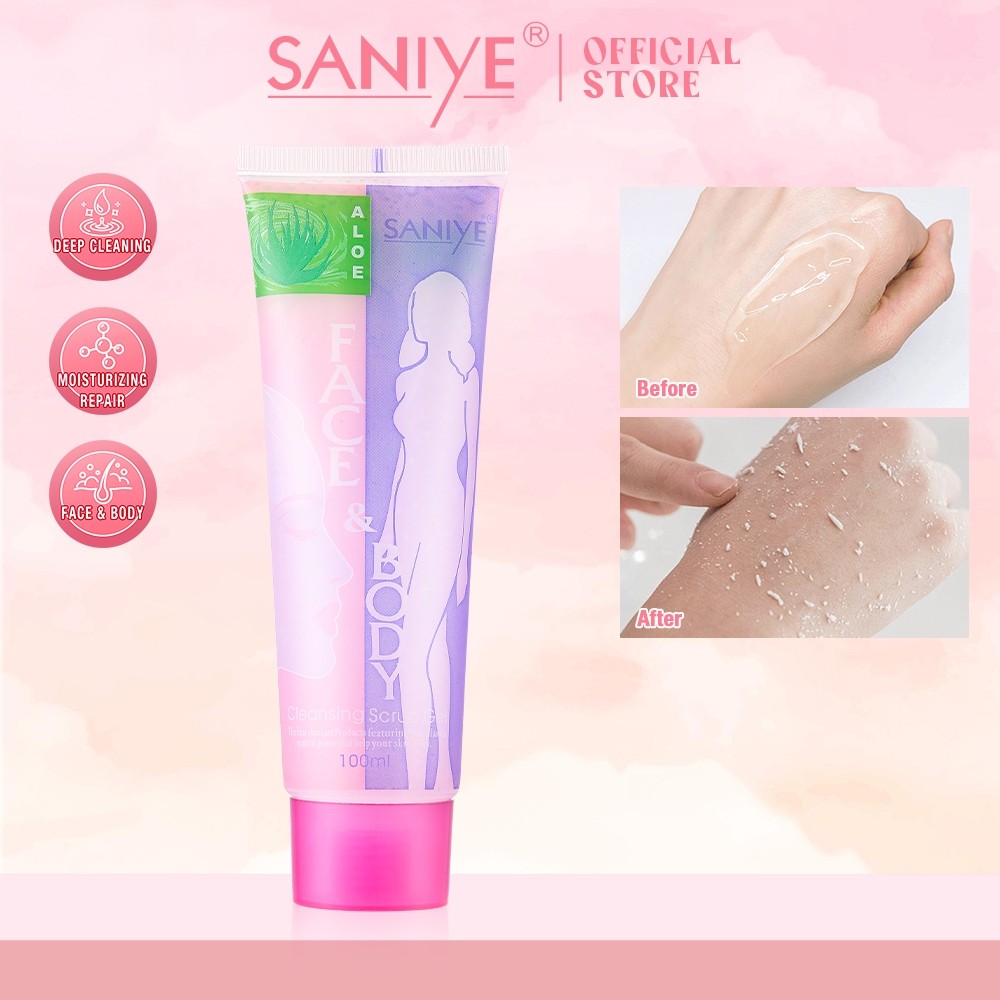 SANIYE Skin Scrub Lotion Exfoliating Cream Whitening Moisturizer Repair Skin Cleaner Body Care R7082