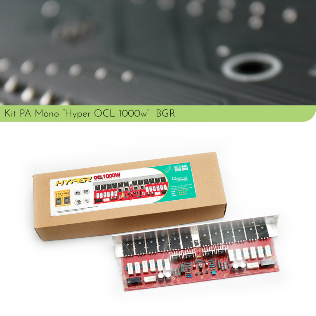 Kit Rakitan Power Mono Hyper OCL 1000W 1000 watt Toshiba 5200 / 1943 by BGR BELL