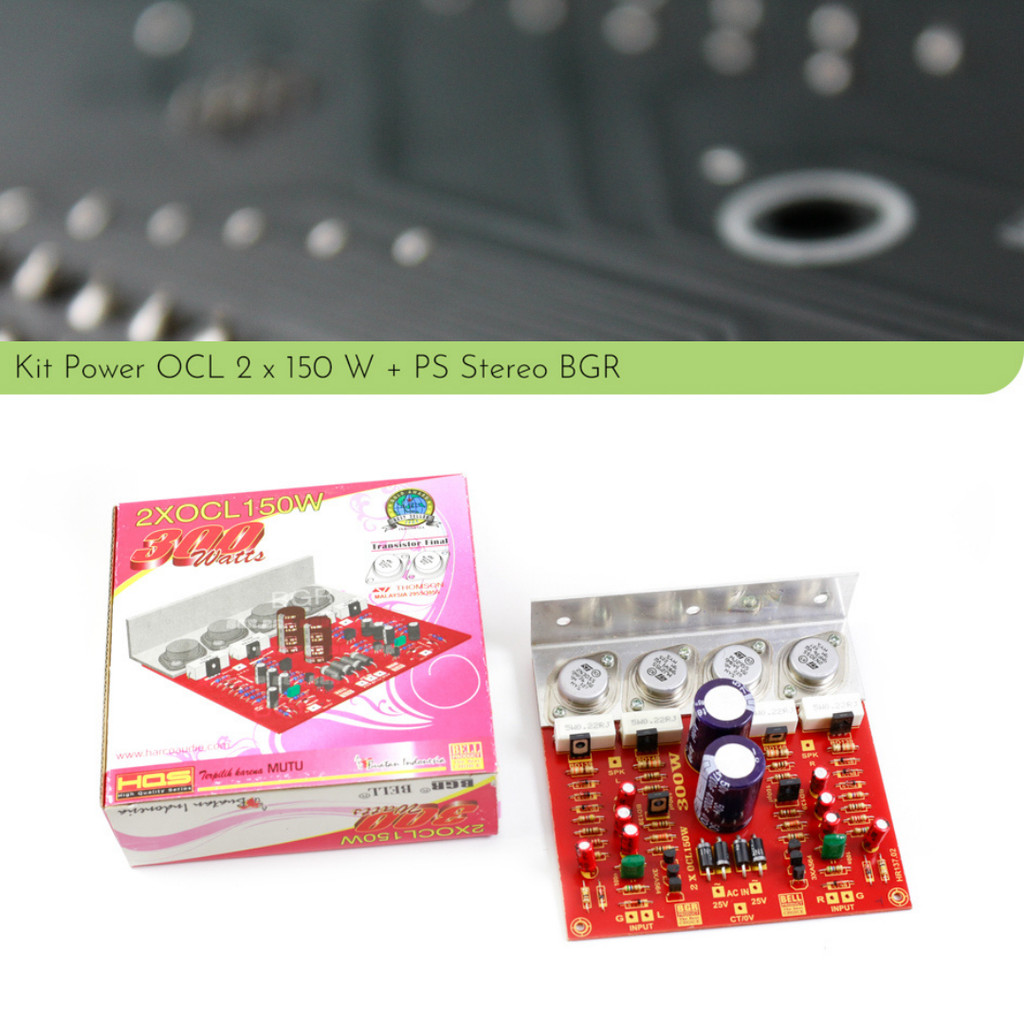 Kit Rakitan Power Stereo OCL 2x150watt 2 x 150 300w 300 watt Plus PS by BGR BELL