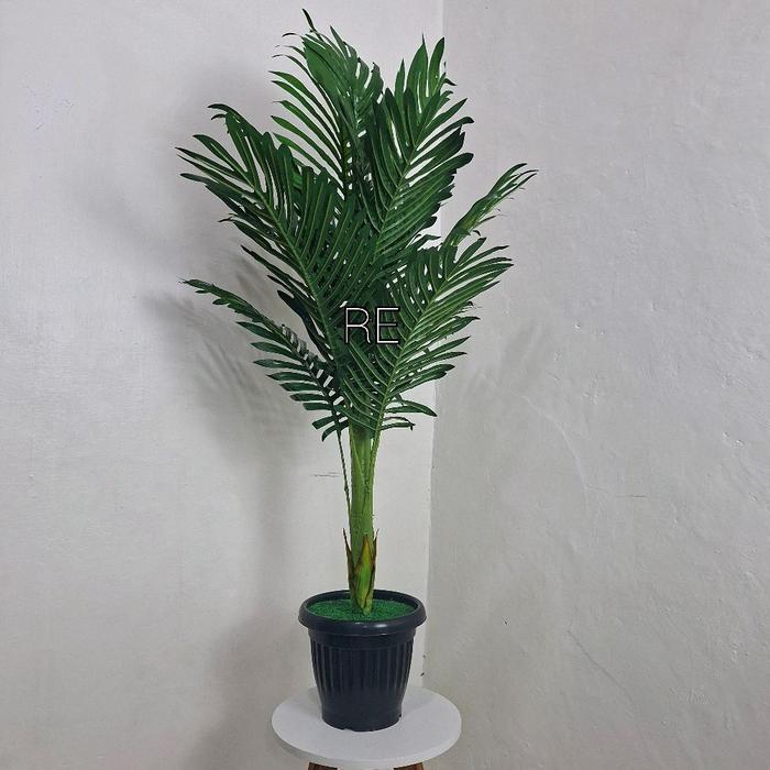 Pohon Palem Pot Plastik/Grabah Bunga Hias Plastik Dekorasi Artificial - Pot Plastik
