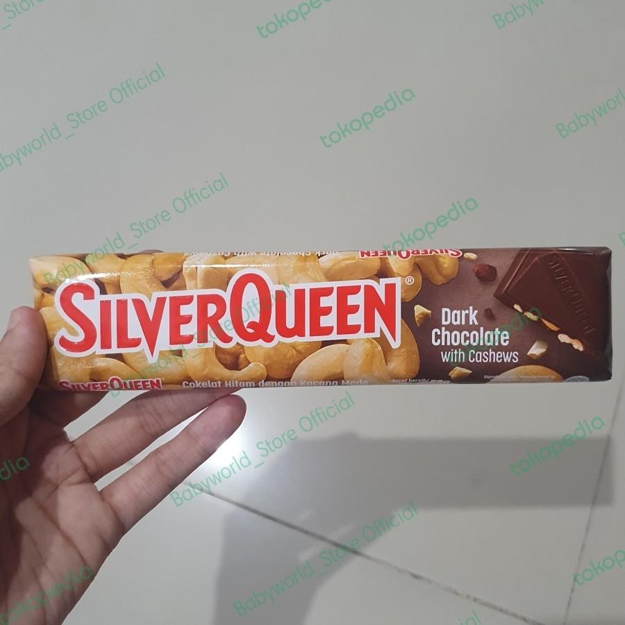 Silverqueen Dark Chocolate Coklat Dengan Kacang Mede 58gr